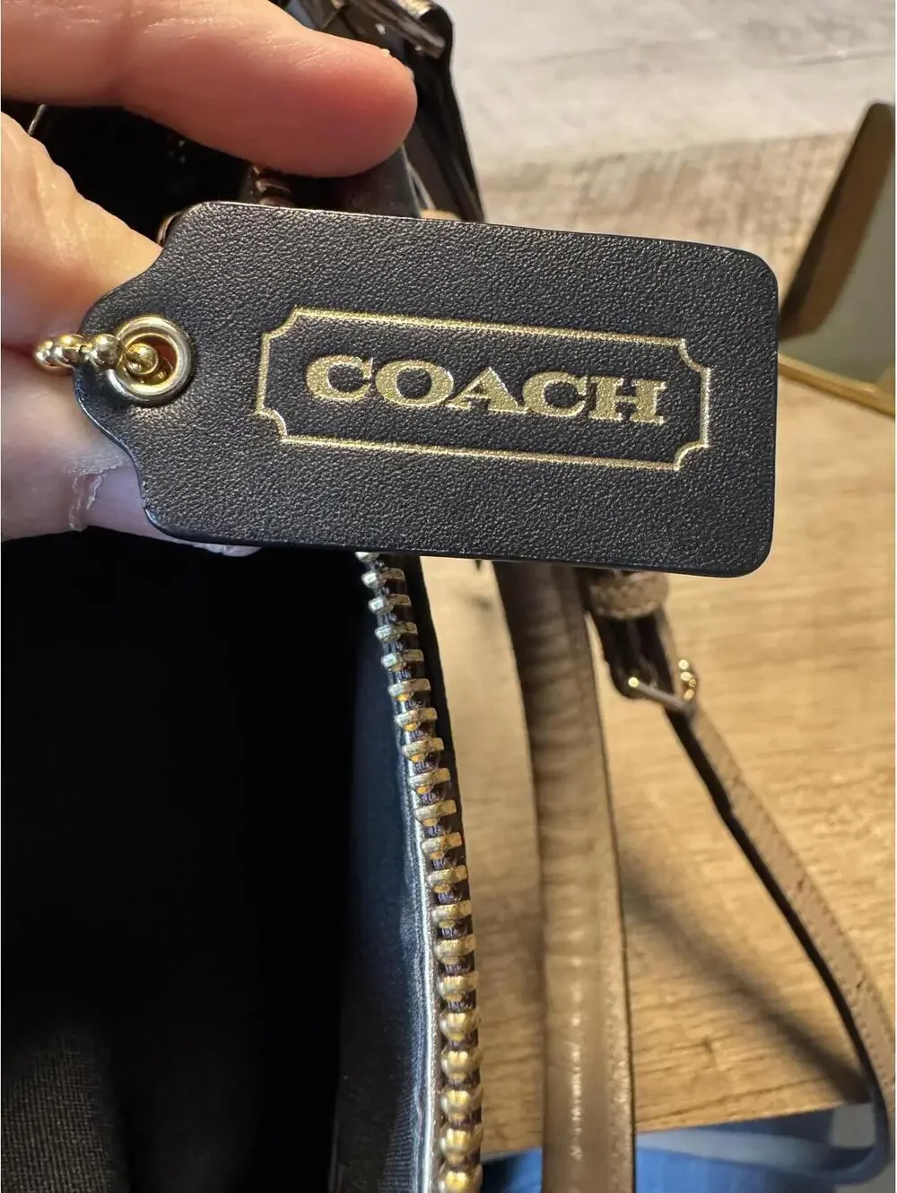Coach Metallic Leather Crossbody Bag 2014
